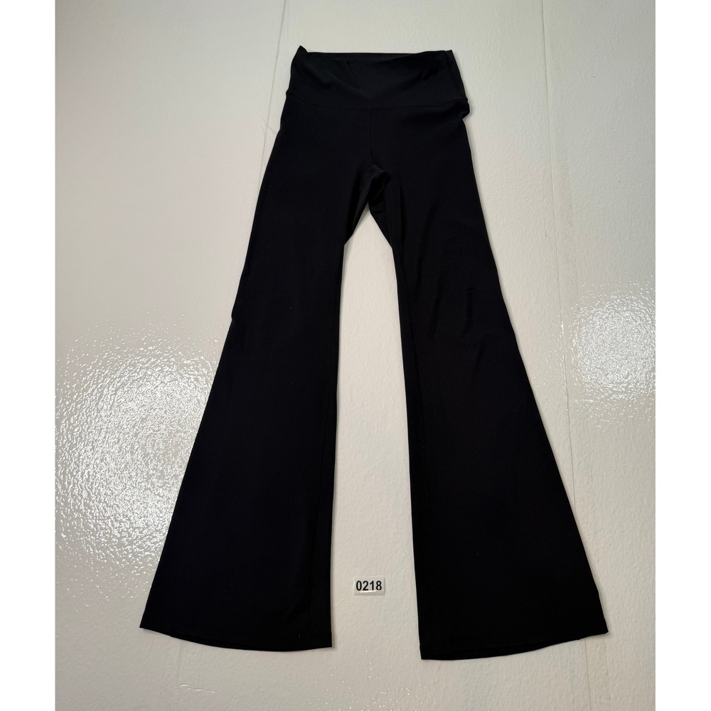 Fabletics PureLuxe Black High Waisted Flare Leggings Yoga Pants Womens Size S